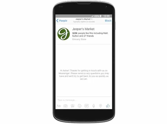 Jasper's market - primjer korisnickog imena